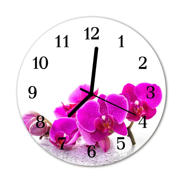 Orologio rotondo Orchidea