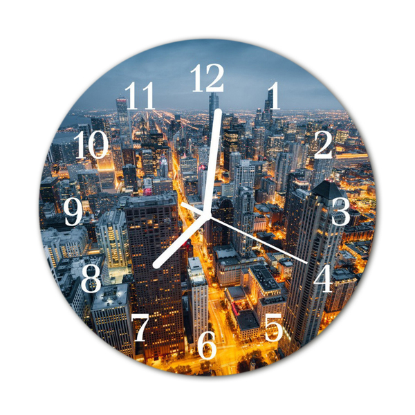 Orologio rotondo Notte di città