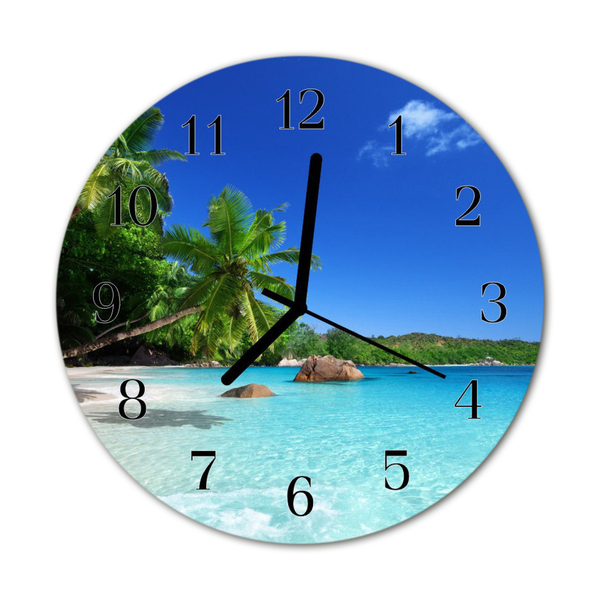 Orologio rotondo Palms island