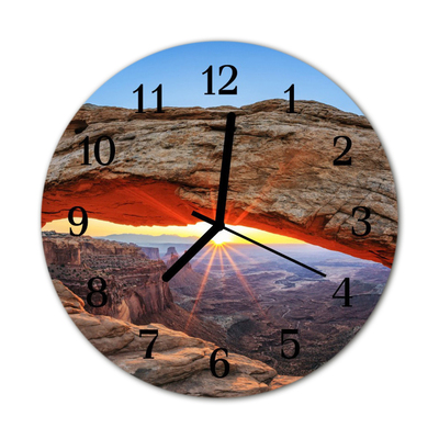 Orologio rotondo in vetro Grand canyon