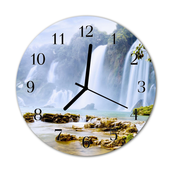 Orologio rotondo in vetro Cascata