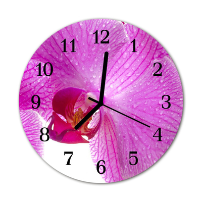 Orologio rotondo Orchidea