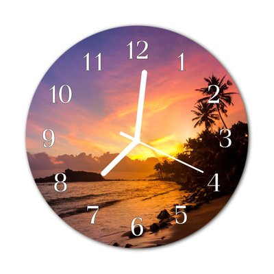 Orologio rotondo Il tramonto