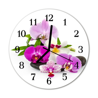 Orologio rotondo Orchidea