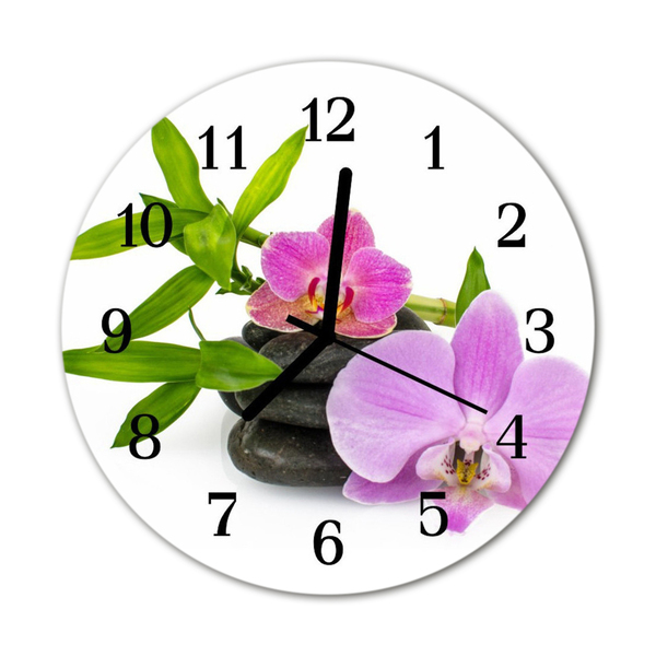 Orologio rotondo Orchidea