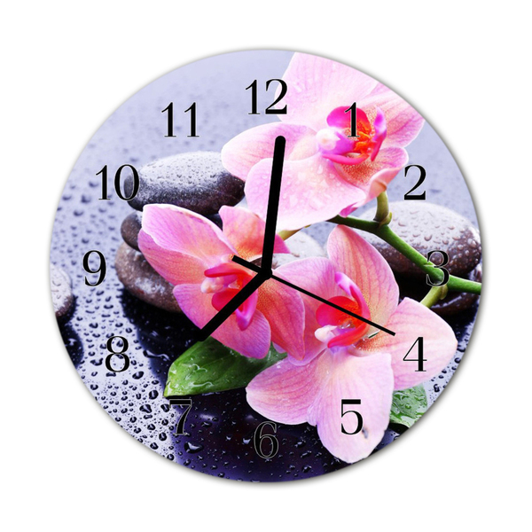 Orologio rotondo Orchidea