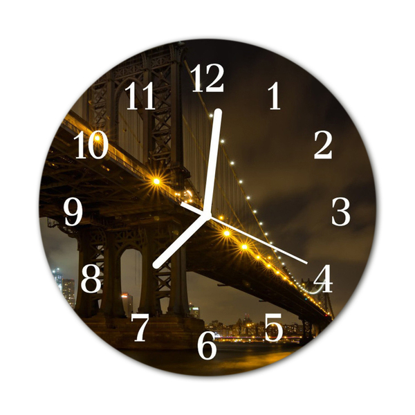 Orologio rotondo Ponte notturno