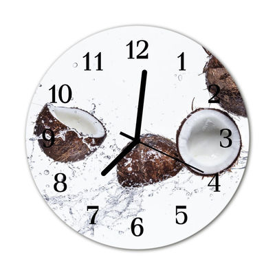 Orologio rotondo in vetro Coconuts