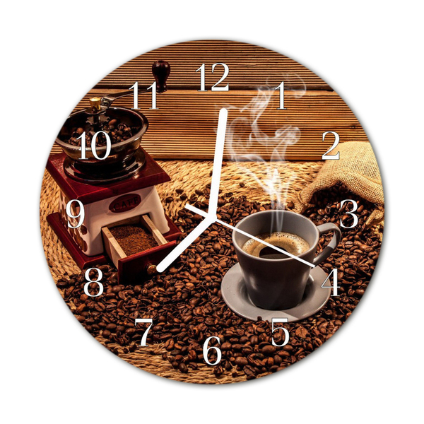 Orologio rotondo Chicchi di caffè