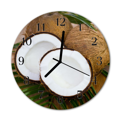 Orologio rotondo in vetro Coconuts