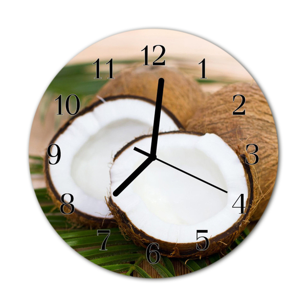 Orologio rotondo in vetro Coconuts