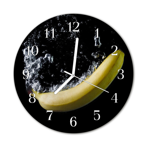 Orologio rotondo in vetro Banana