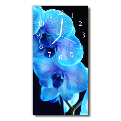 Orologio verticale Fiore blu