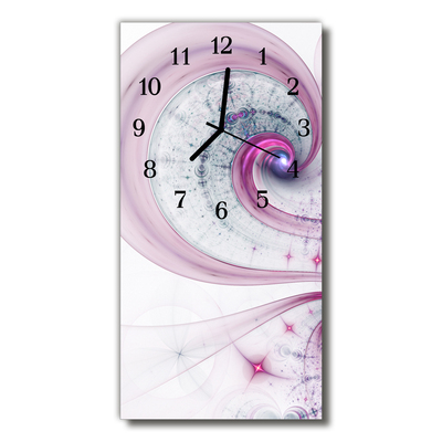 Orologio verticale Art vortice viola astrazione