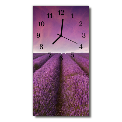 Orologio verticale Campi di lavanda viola