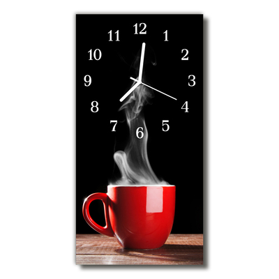Orologio verticale Tè rosso tazza da cucina
