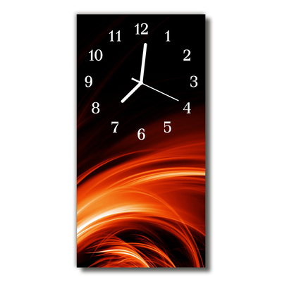 Orologio verticale Art orange abstraction