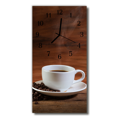 Orologio verticale Cucina caffettiera marrone