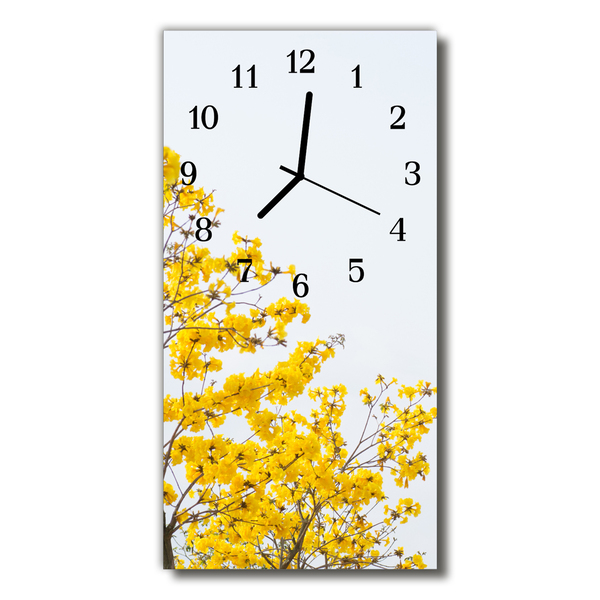 Orologio verticale Natura degli alberi colorati fioriti