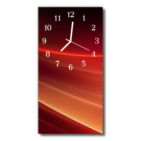 Orologio verticale Arte curve marrone