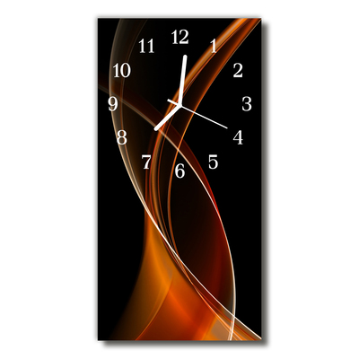 Orologio verticale Art abstraction brown lines