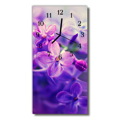 Orologio verticale Fiori fiori viola