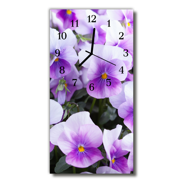 Orologio verticale Fiori fiori viola