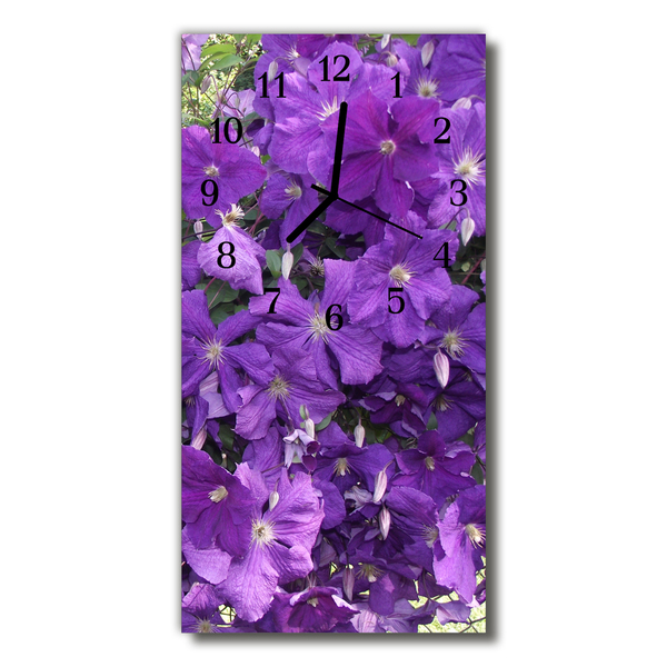 Orologio verticale Fiori di primorde viola