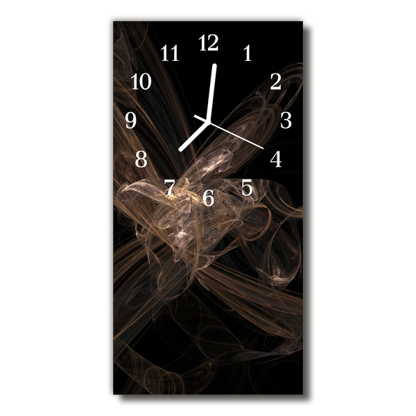 Orologio verticale Grafica di astrazione d'arte nero