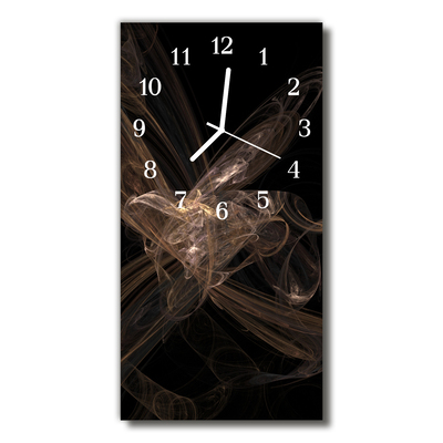 Orologio verticale Grafica di astrazione d'arte nero