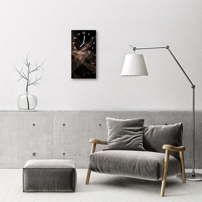 Orologio verticale Grafica di astrazione d'arte nero