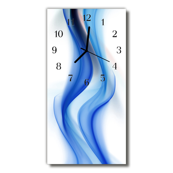Orologio verticale Art fala blue line