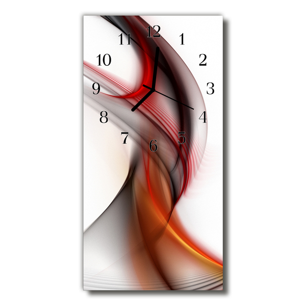 Orologio verticale Arte delle linee d'onda colorate