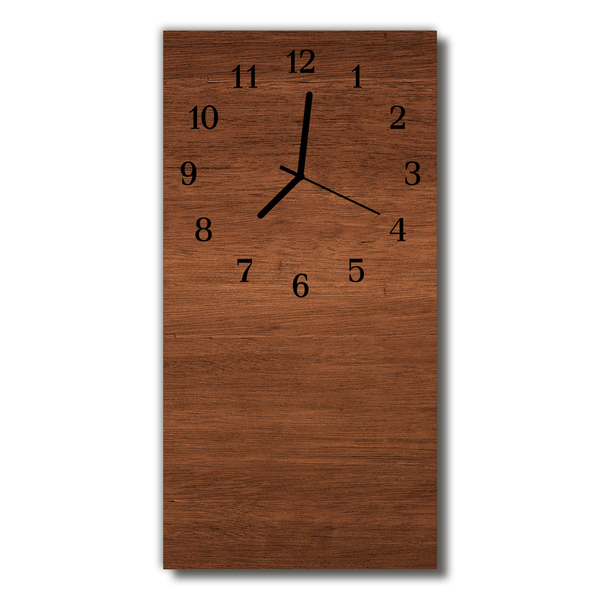 Orologio verticale Assi di legno marroni