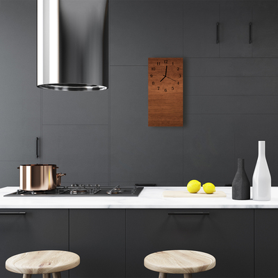 Orologio verticale Assi di legno marroni