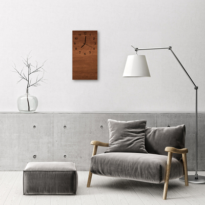 Orologio verticale Assi di legno marroni