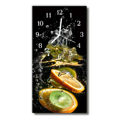 Orologio verticale Cucina colorata di acqua di frutta