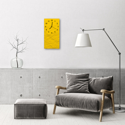 Orologio verticale Linee gialle d'arte