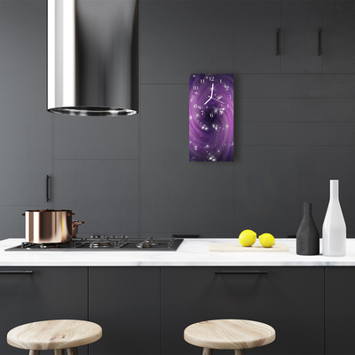 Orologio verticale Universo di galaxy purple
