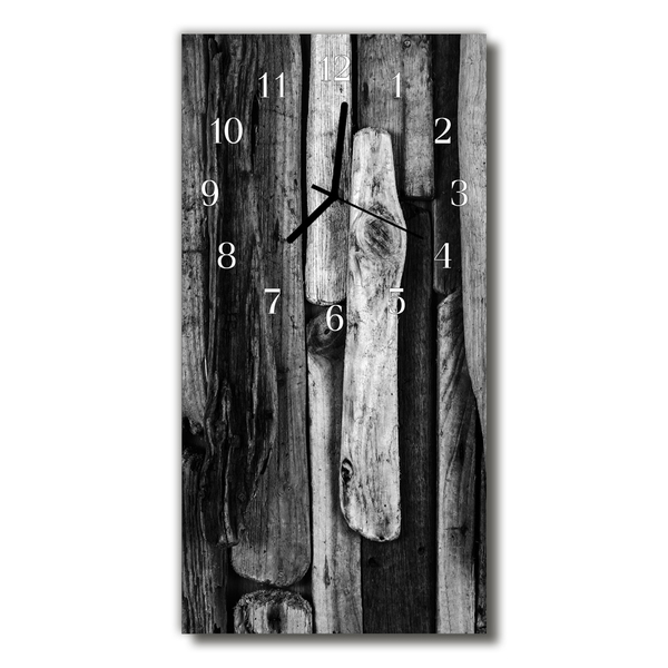 Orologio verticale Scheda nera in legno