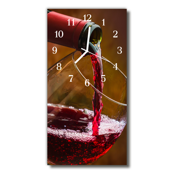 Orologio verticale Bottiglia rossa del vino