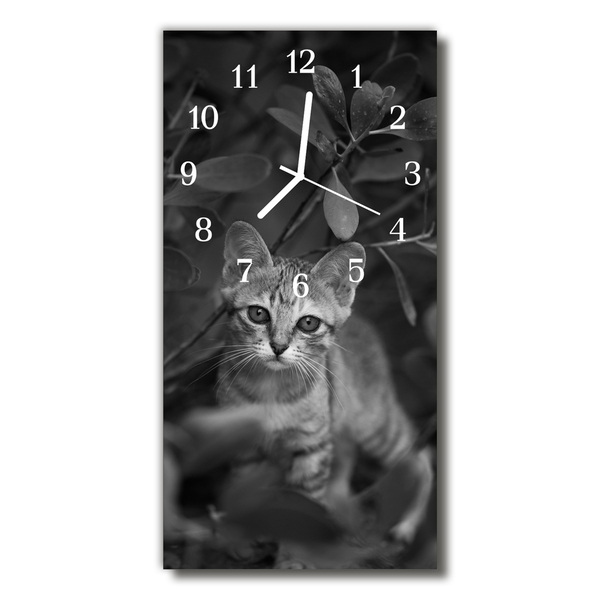 Orologio verticale Animali gatti animali grigi