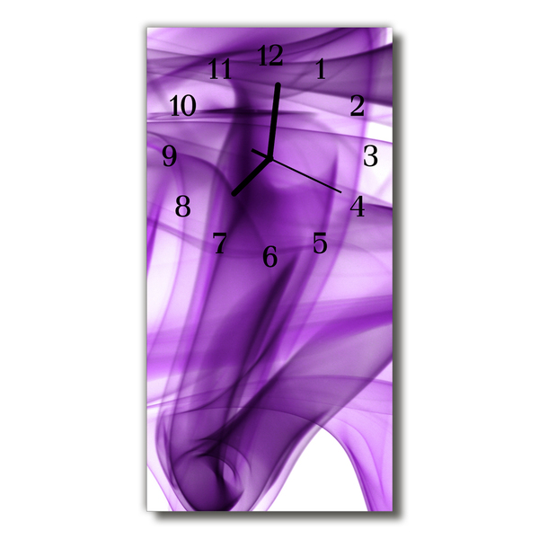 Orologio verticale Arte del fumo viola