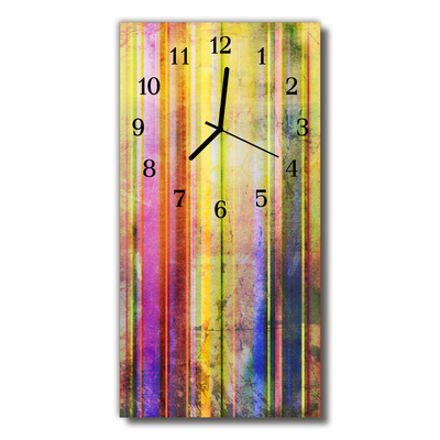 Orologio verticale Immagine colorata in legno