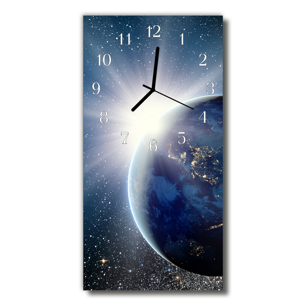 Orologio verticale Planeta planet earth blue