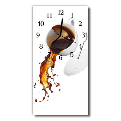 Orologio verticale in vetro Tazza di caffè da cucina tazza colorata