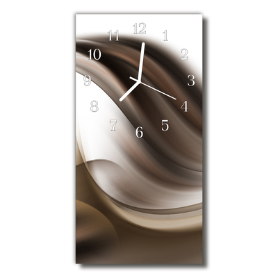 Orologio verticale Art astrazione grafica beige