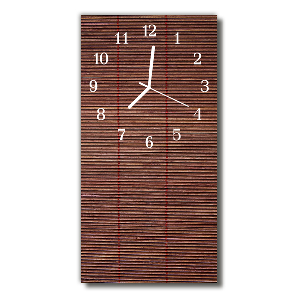 Orologio verticale Bamboo brown blind