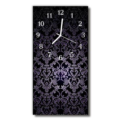 Orologio verticale Art abstraction black pattern