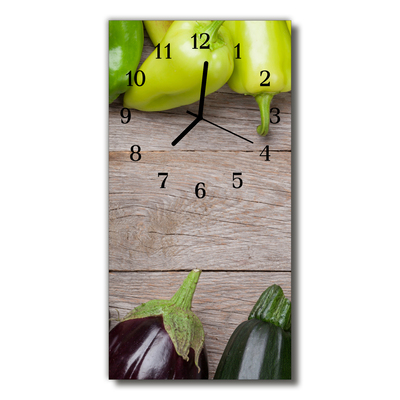 Orologio verticale Tavolo vegetale grigio